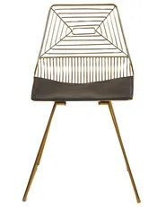 Set of 2 Dining Chairs BEATTY Metal Gold_868388