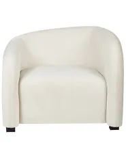 Set of 2 Armchairs VELTADA Velvet Off-White_1029613