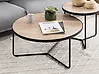 Set of 2 Coffee Tables MELODY Light Brown