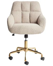 Skrivbordsstol PALMDALE Bouclé Beige_949066