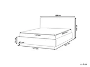 Waterbed Boucle LAVAUR 160 x 200 cm (EU King Size) Taupe_985824