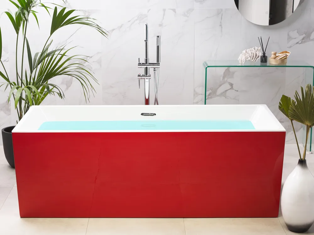 Freestanding Bathtub RIOS 1700 x 800 mm Red