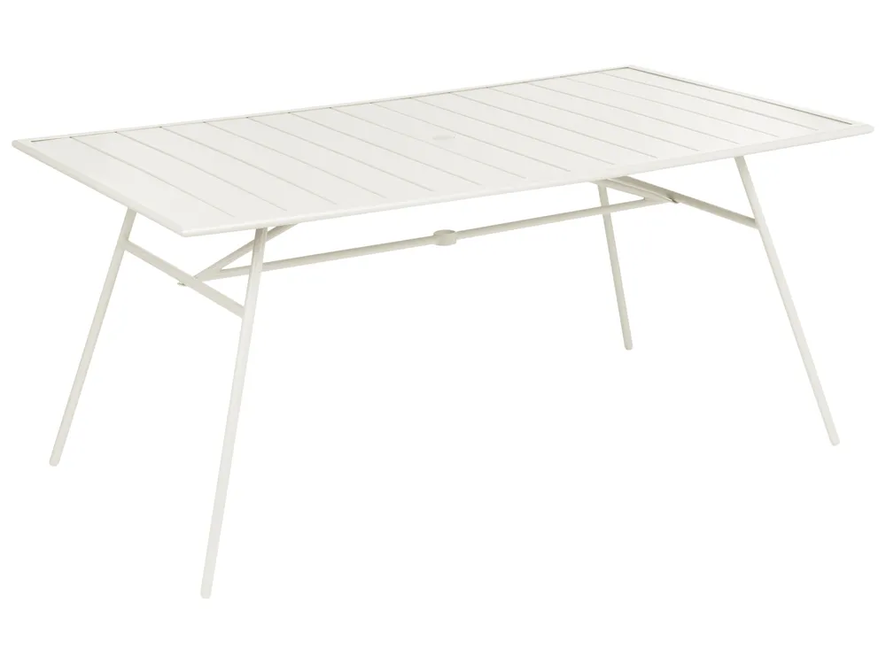 Garden Dining Set 6 Seater TERENZO Metal Light Beige_1077672