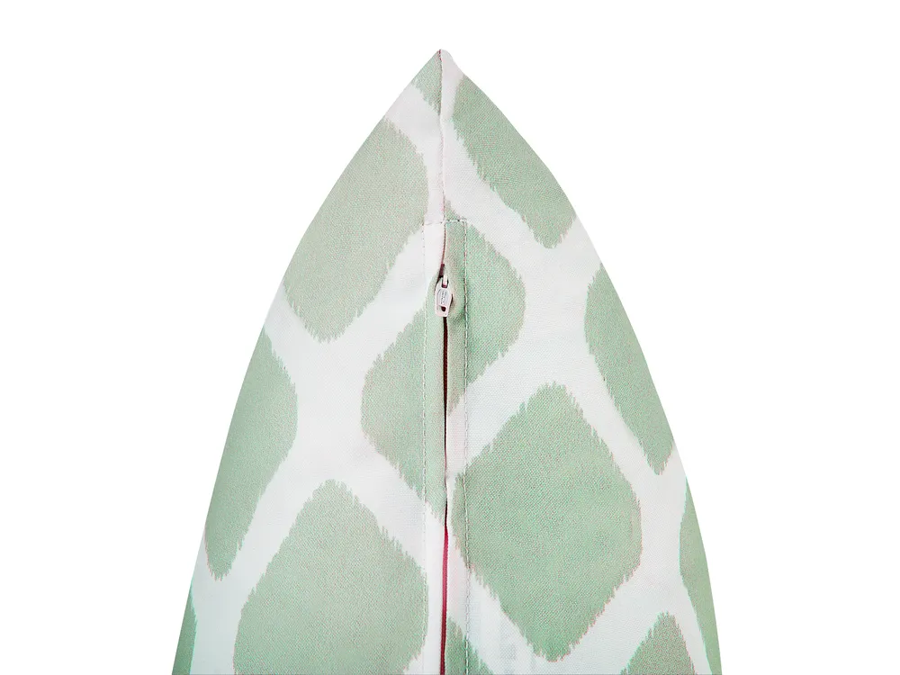 Throw Cushion KALAMOS Geometric Pattern 40 x 40 cm Mint Green_753787