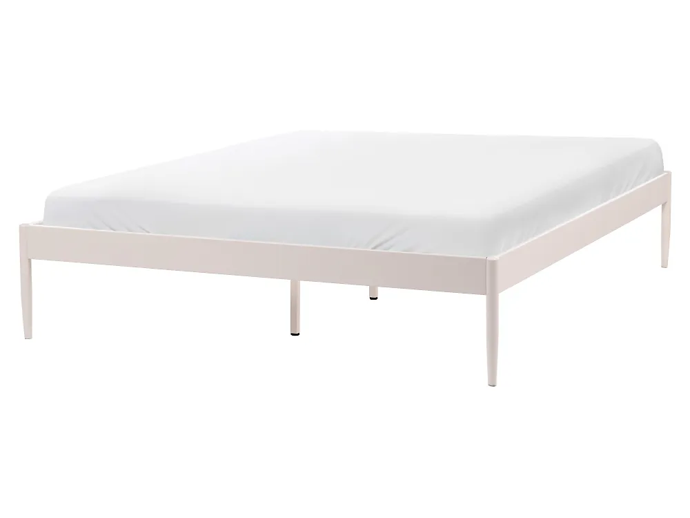 Sänky Metalli VAURS 160 x 200 cm Vaaleanbeige