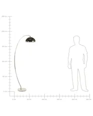 Golvlampa KAMA Metall Guld_826911