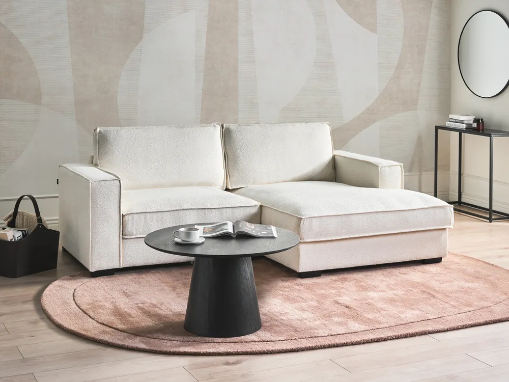 Corner Sofa KOLDING Boucle Light Beige Left Hand_1035457