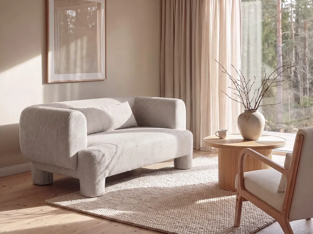 Sofa 2 Seater HOGBO Fabric Beige