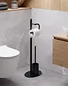 WC-paperi- ja harjateline SARTO Metalli Musta