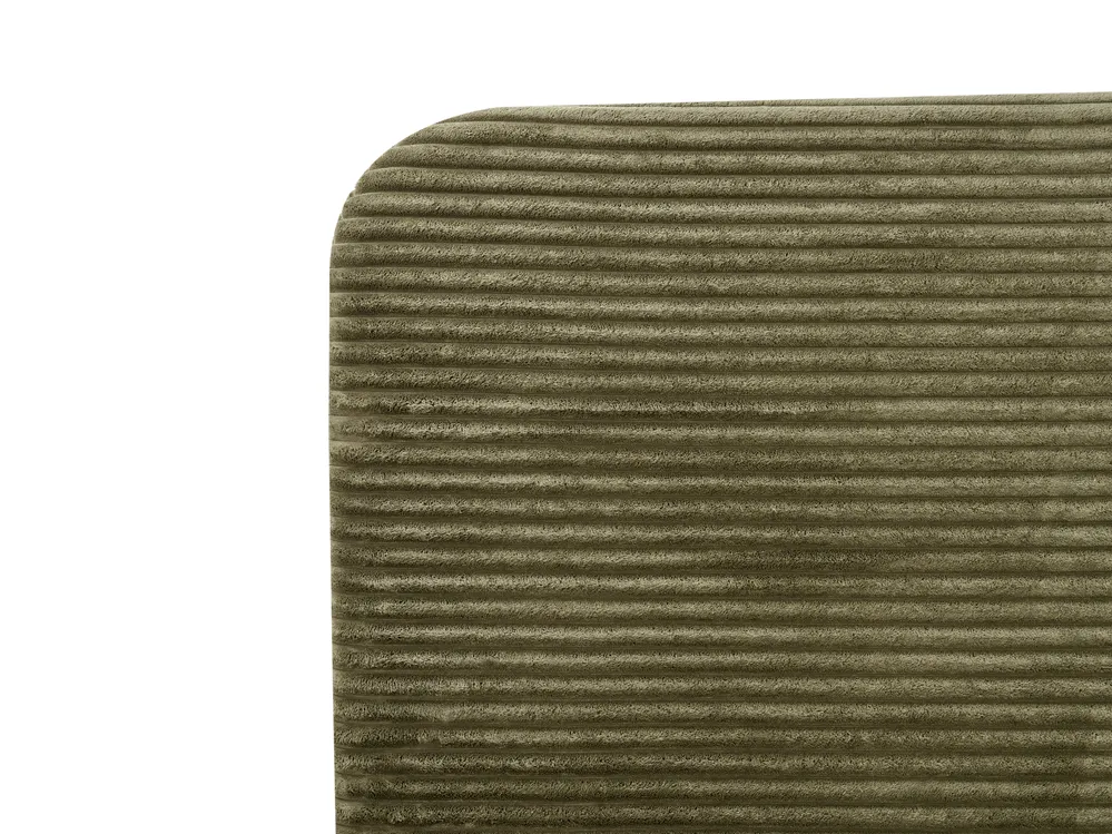 Bed Corduroy FLAYAT 140 x 200 cm (EU Double) Green_967914
