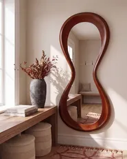Seinäpeili BOURGES 70 cm 170 cm Ruskea_1136321