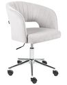 Desk Chair KATONAH Velvet Light Grey