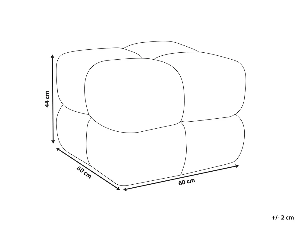 Pouffe CALIENTE Boucle Beige_1069788