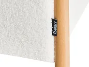 Förvaringpuff EDLAND Bouclé 45 cm Vit_1040599