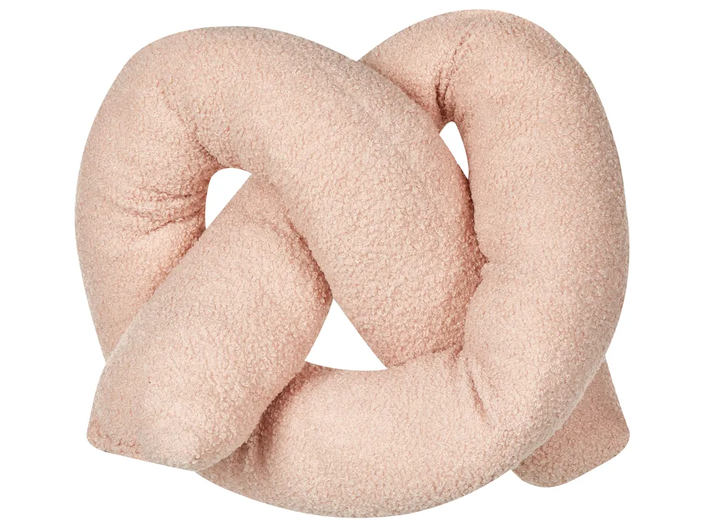 Set of 2 Decorative Cushions GLADIOLUS 172 x 14 cm Boucle Pink Solid_891048