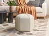 Sittpuff WISHEK Sammet Ljusbeige