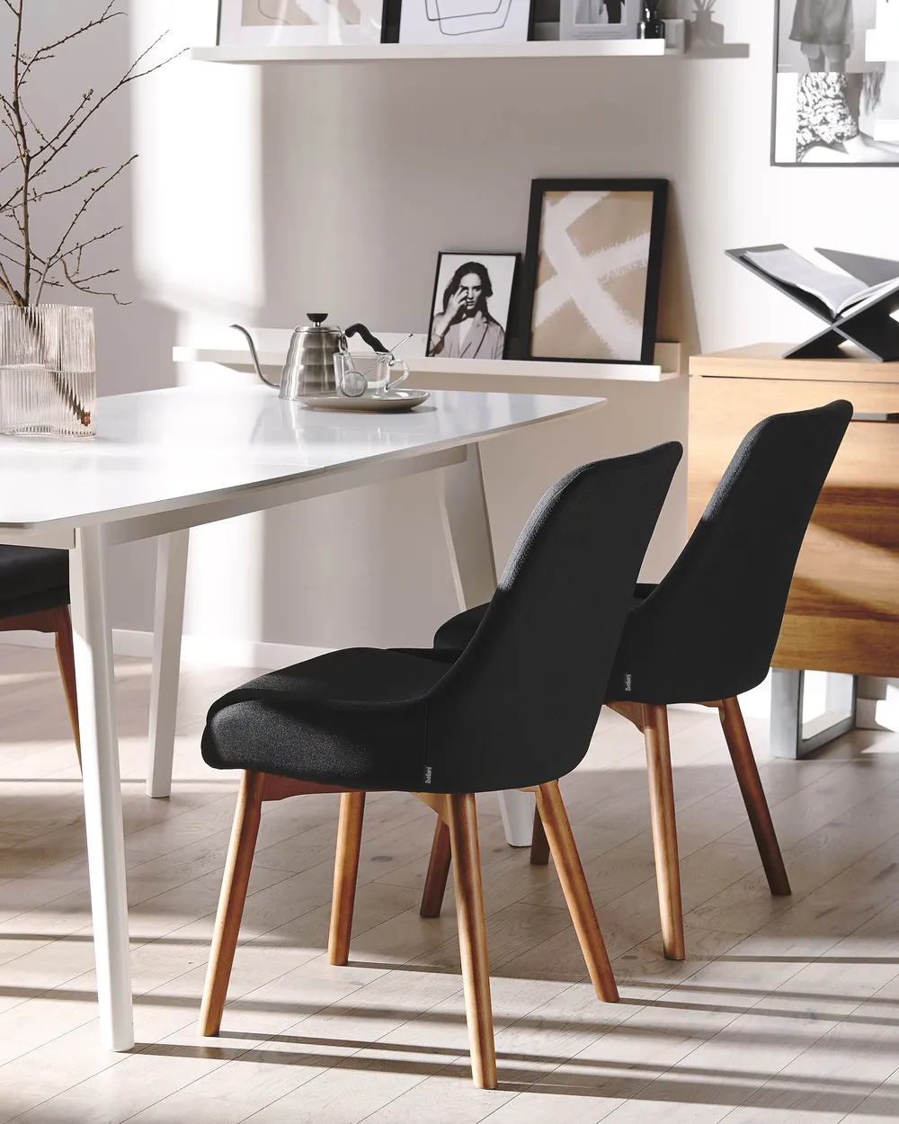 Set of 2 Dining Chairs MELFORT Black