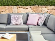 Set of 3 Outdoor Cushions SAMMIT Oriental Pattern 45 x 45 cm Multicolour_979905