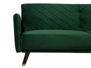 Sofa Bed 3 Seater SENJA Velvet Emerald Green_707284