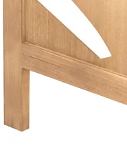 Rumsavdelare med 3 paneler VERNAGO 122 cm 170 cm Ljusbrun_874106