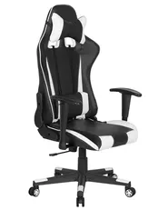 Kontorsstol GAMER Konstläder Vit_738321