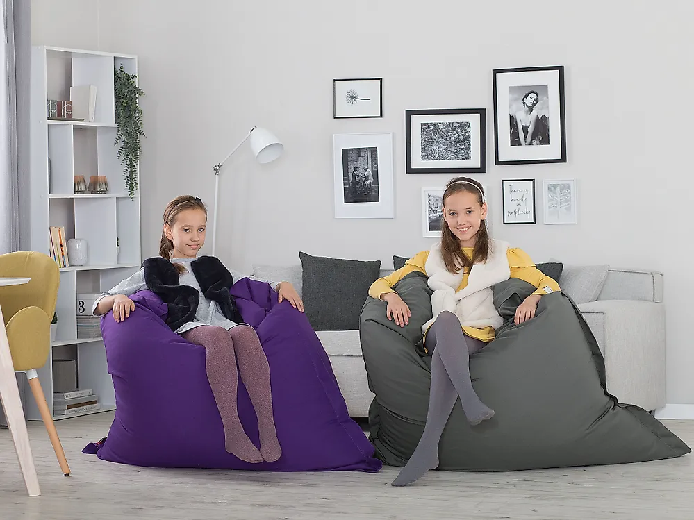 Bean Bag Cover FUZZY 140 cm 180 cm Violet_1168783