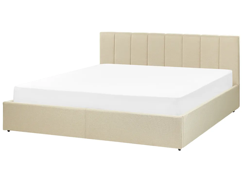 Sänky säilytystilalla DREUX Kangas Beige 180 x 200 cm_861187