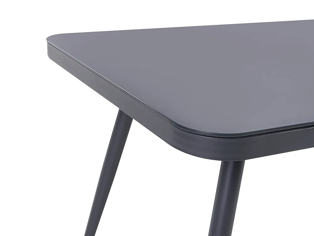 Puutarhapöytä LIPARI 140 cm 80 cm Lasi Harmaa_1149343
