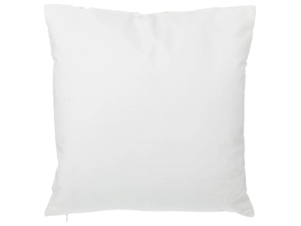 Set med 2 prydnadskuddar GARDENIA 45 x 45 cm Bomull Guld Abstrakt tryck_770375