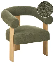 Armchair ILBRO Boucle Green/ Light Brown_984734