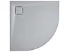 Suihkuallas PARON 90 x 90 x 3 cm Harmaa
