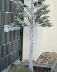 Ulkokoriste LED-valo ALBIONI 180 cm Puu Valkoinen_1046120