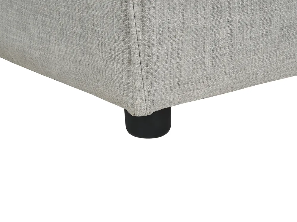 Left-Hand Chaise Longue ARDAL Fabric Light Grey_949436