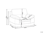 Armchair HORTEN Faux Leather Brown_720685