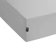 Fitted Sheet HOFUF 140 x 200 cm Cotton Light Grey_815874