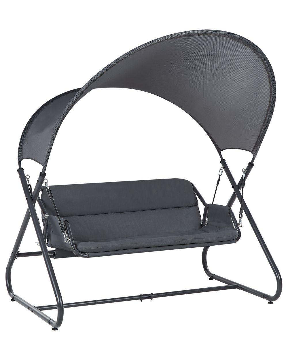 Patio Swing SOLAGNA Metal Dark Grey