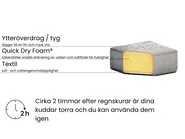 Set med 2 trädgårdsfåtöljer ROVIGO Grå_969549