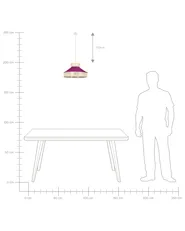 Pendellampa BATALI Rotting Fuchsia_861332