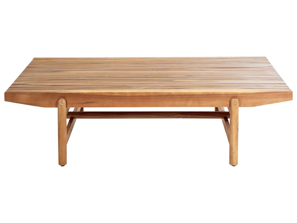 Garden Coffee Table GIAVENO 145 cm 79 cm Acacia Wood Brown_958465