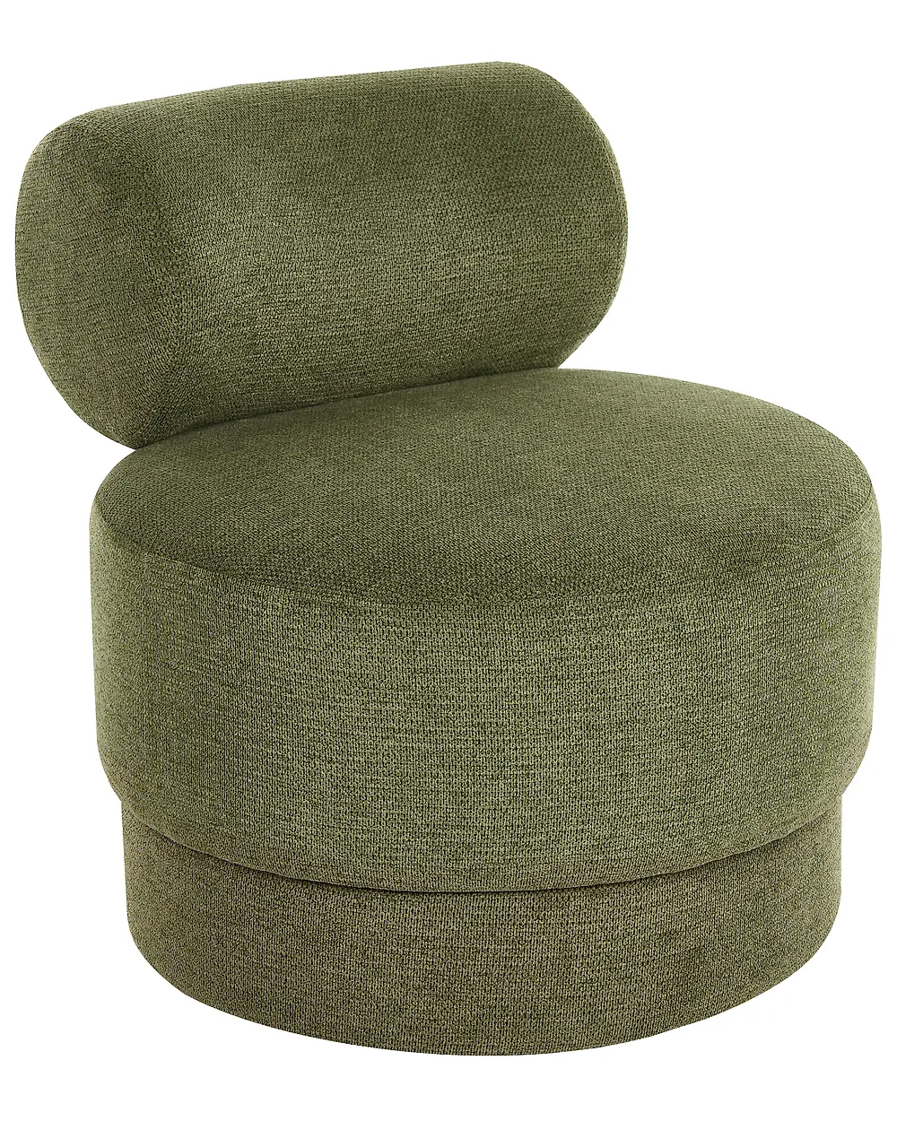 Swivel Armchair KARVIA  Fabric Green