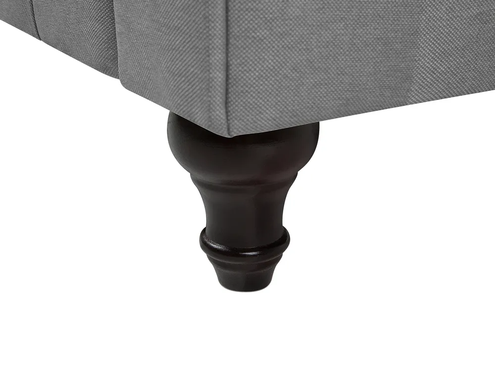 Sofa 3 Seater CHESTERFIELD Fabric Light Grey_719594