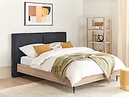 Säng med lamellram IZERNORE 160 x 200 cm Mörkgrå_1184742