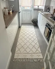 Rug TOZLU Beige 80 x 230 cm Cotton_1036141