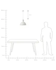 Pendant Lamp DIDESSA Metal Off-White_955922