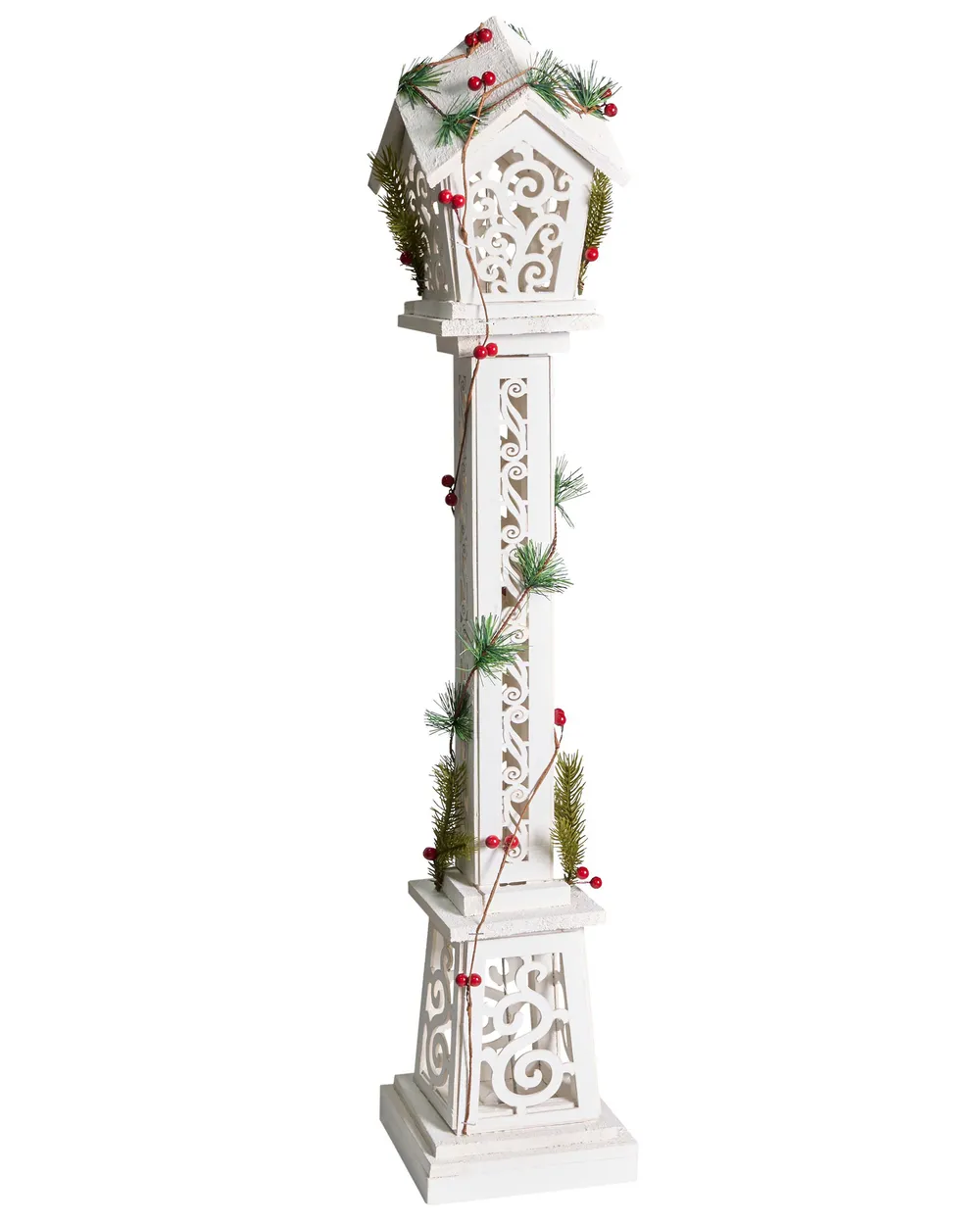 Joulukoriste LED-valo LUMMENE 80 cm Valopylväs Valkoinen_1028026
