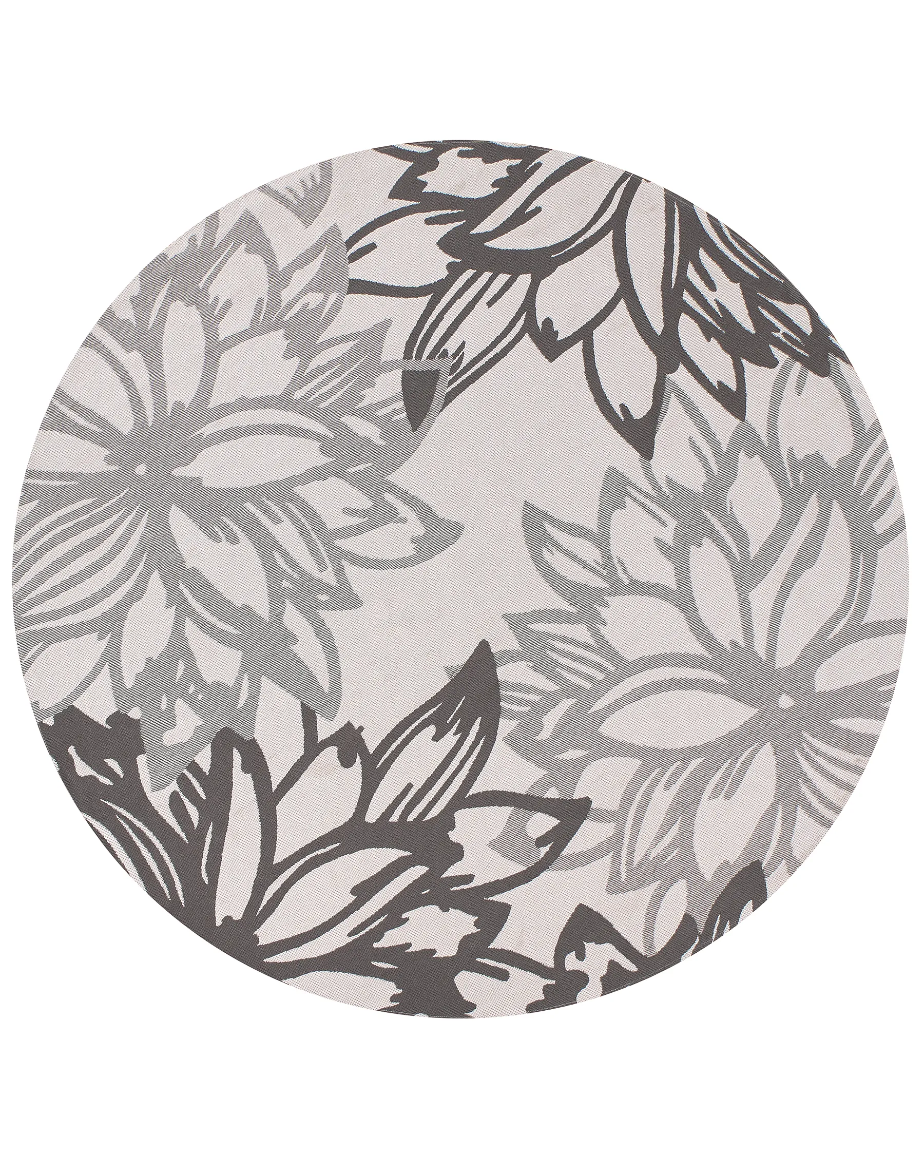 Outdoor Rug SOLAPUR Grey ø 120 cm_992439