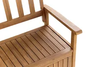 Garden Bench SOVANA 160 cm with Storage Acacia Wood Brown_846409