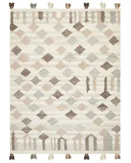 Rug KAGHTSRASHEN Beige 160 x 230 cm Kilim Wool_859878