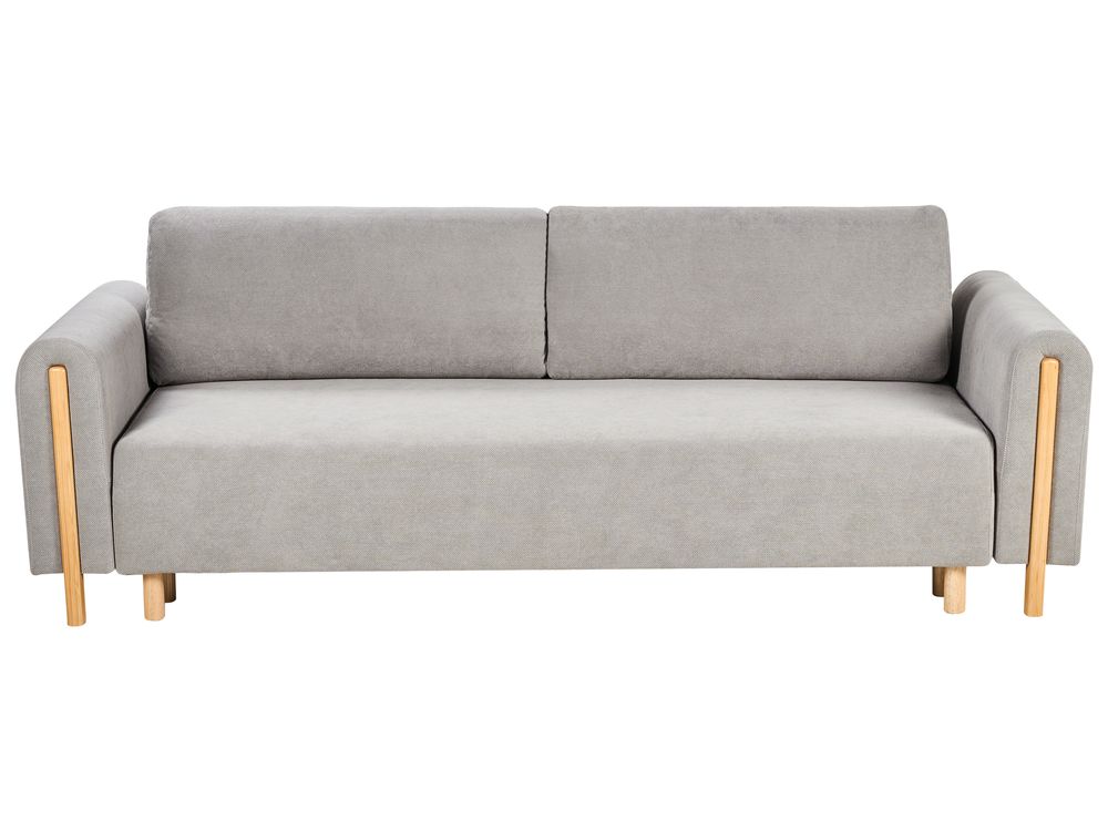 Sovesofa 3-seter KVAM Med oppbevaring Grå