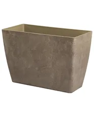 Sett med 2 plantepotter SILENEV 59 cm Brun_1123686